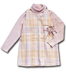 Boutique 3 Piece Set Plaid Jumper with Pink Turtleneck and FREE Bonus Skort ONE KID Girls Size 6