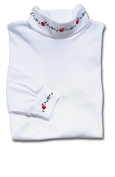 Hartstrings Apple Print Turtleneck Girls Boutique Clothing Size 8 New NWT