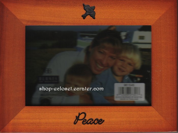 4 x 6 Wooden Photo Frame Peace Dove Family Picture Burnes of Boston