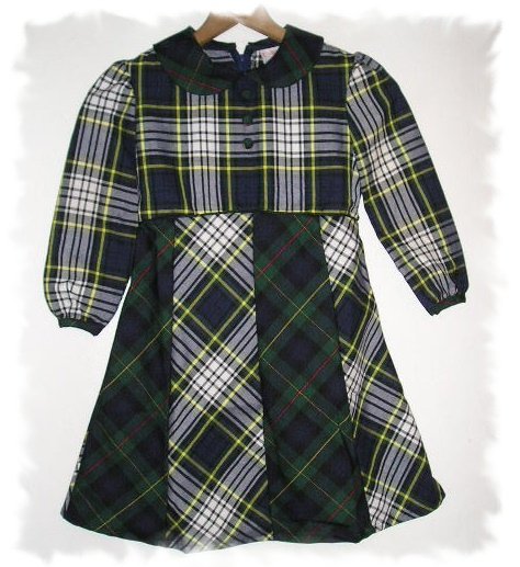 Classic Plaid School Dress Girls Size 6 CWD Boutique