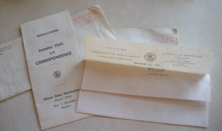 Vintage Doc./Letters from Illinois State Penitentiary/P