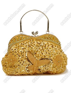 Beaded Butterfly Handbag