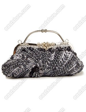 Handbeaded Floral Pattern Handbag