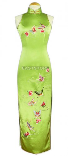Stunning Butterfly Embroidered Silk Dress