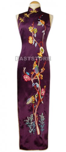 Xi Shang Mei Shao Embroidery Silk Cheongsam