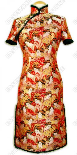 Stunning Beauties Brocade Cheongsam(Quilted)