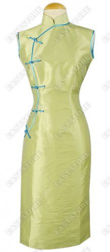 Simple Thai Silk Cheongsam
