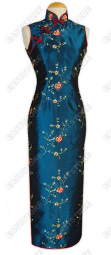 Traditional Floral Embroidered Cheongsam
