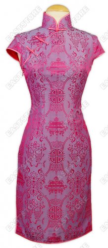 Double-Fishes Silk Cheongsam