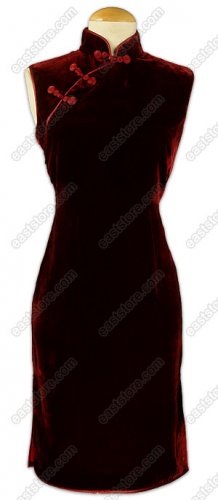 Traditional Velvet Cheongsam