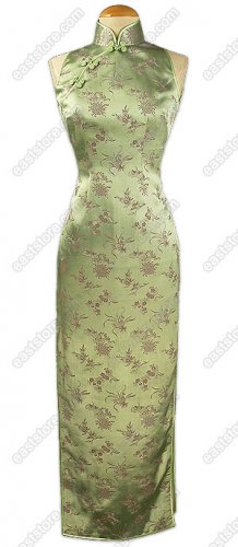 Traditional Mei Lan Zhu Ju Silk Cheongsam