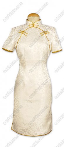 Traditional Dragon Brocade Cheongsam