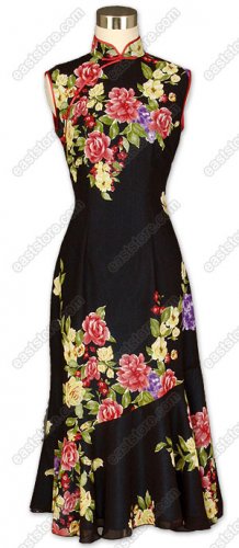 Floral Printed Silk Georgette Dress
