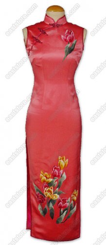 Glamorous Tulip Embroidered Silk Dress