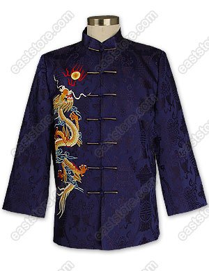 Colorful Dragon Embroidered Brocade Jacket
