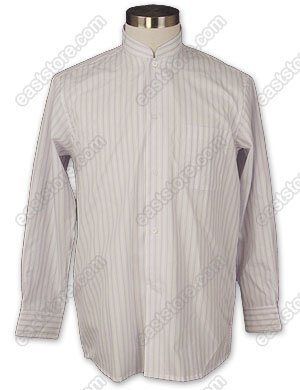 Lavender Striped Cotton Shirt