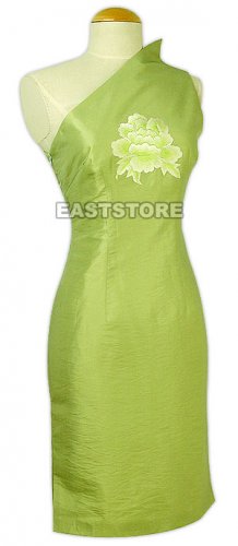 Sexy Poeny Thai Silk Dress