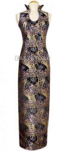 Floral Silk Brocade Dress