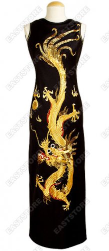 Exquisite Dragon Embroidery Dress