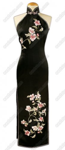 Blooming Flowers Embroidered Cheongsam