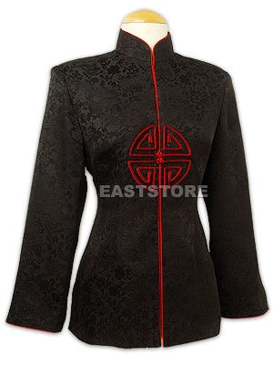 Chic Longevity Button Silk Jacket