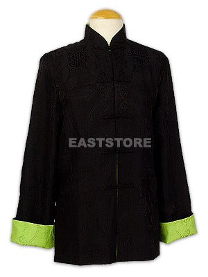 Reversible Double Fish Silk Jacket