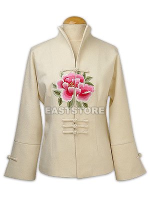 Stunning Peony Embroidery Jacket