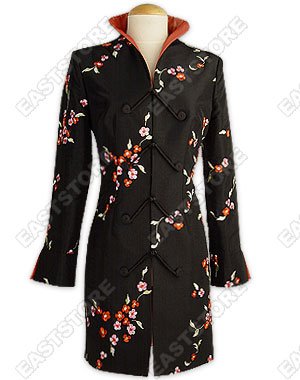 Delicate Floral Embroidery Coat