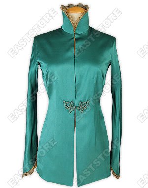 Chic Lace Decorated Silk Jacket