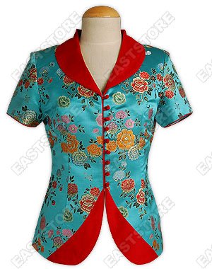 Chrysanthemum Brocade Blouse