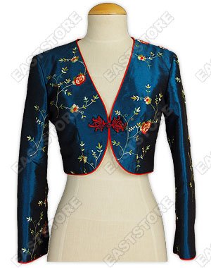 Decent Floral Embroidered Mini Jacket