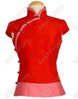 Elegant Chinese Patchwork Blouse