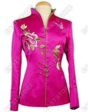 Chic Peony Embroidery Jacket
