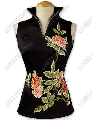 Flourishing Peony Embroidered Blouse