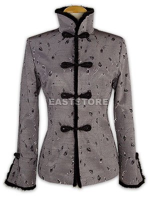 Tulip Pattern Silk Women Jacket