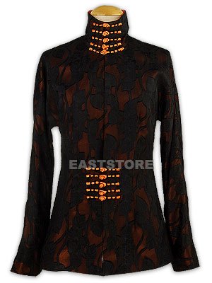 Oriental High Collar Silk Jacket