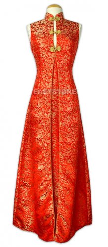 Chinese Party Dress-Noble Dragon Brocade Dress