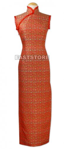 Oriental Whispers Brocade Dress
