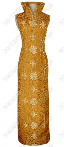 Riches and Honor Flowers Cheongsam