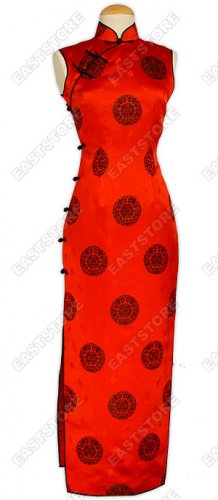 Traditional Longevity Icon Brocade Cheongsam