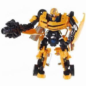 Sport Car Transformer Robot Model (Black + Yellow)