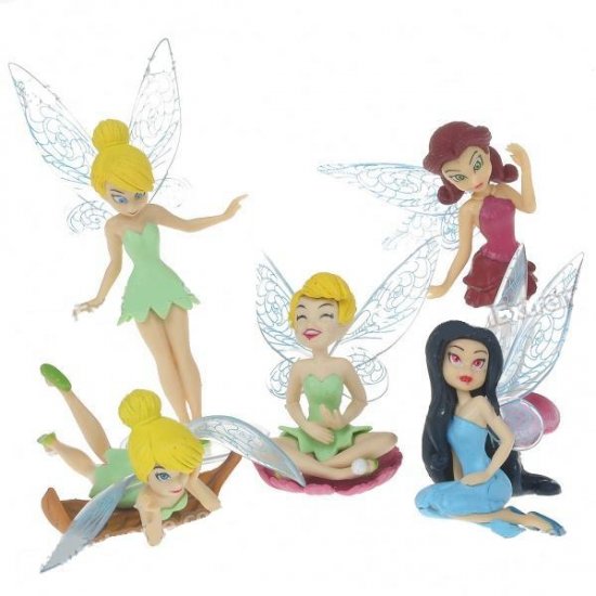 Stylish Disney Fairy PVC Figures Set (5-Figure Pack)