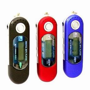 2-GB MP3 Player+ FM Tuner + Flash Disk