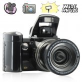 Multifunction Pop-Up Flash Digital Camera with Wide-Angle Lens