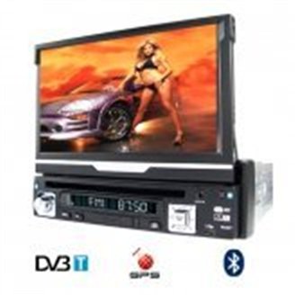 Car DVD with GPS, DVB-T and Bluetooth (1-DIN) - iPod Compatible