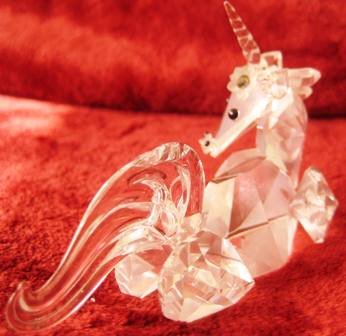 unicorn figurine crystal glass ornament gift
