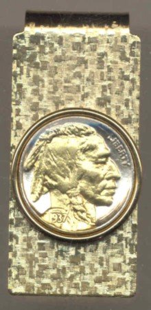 Indian Head Nickle Coin Money Clip