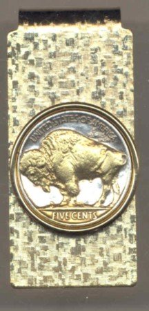 Buffalo Nickle Coin Money Clip