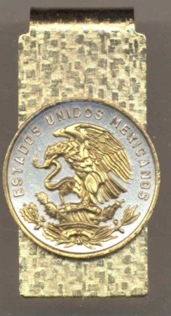 Mexican 20 Centavo Coin Money Clip Mexico
