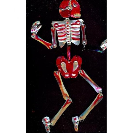 Mexican Day of the dead tin skeleton